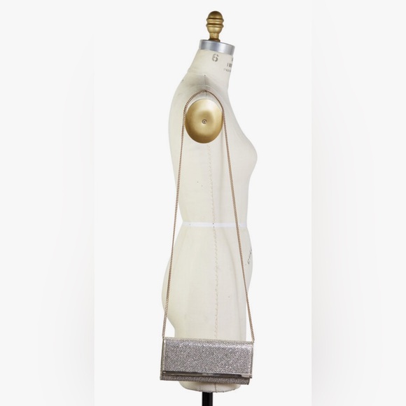 Jimmy Choo Milla Champagne Glitter Clutch - Picture 8 of 8